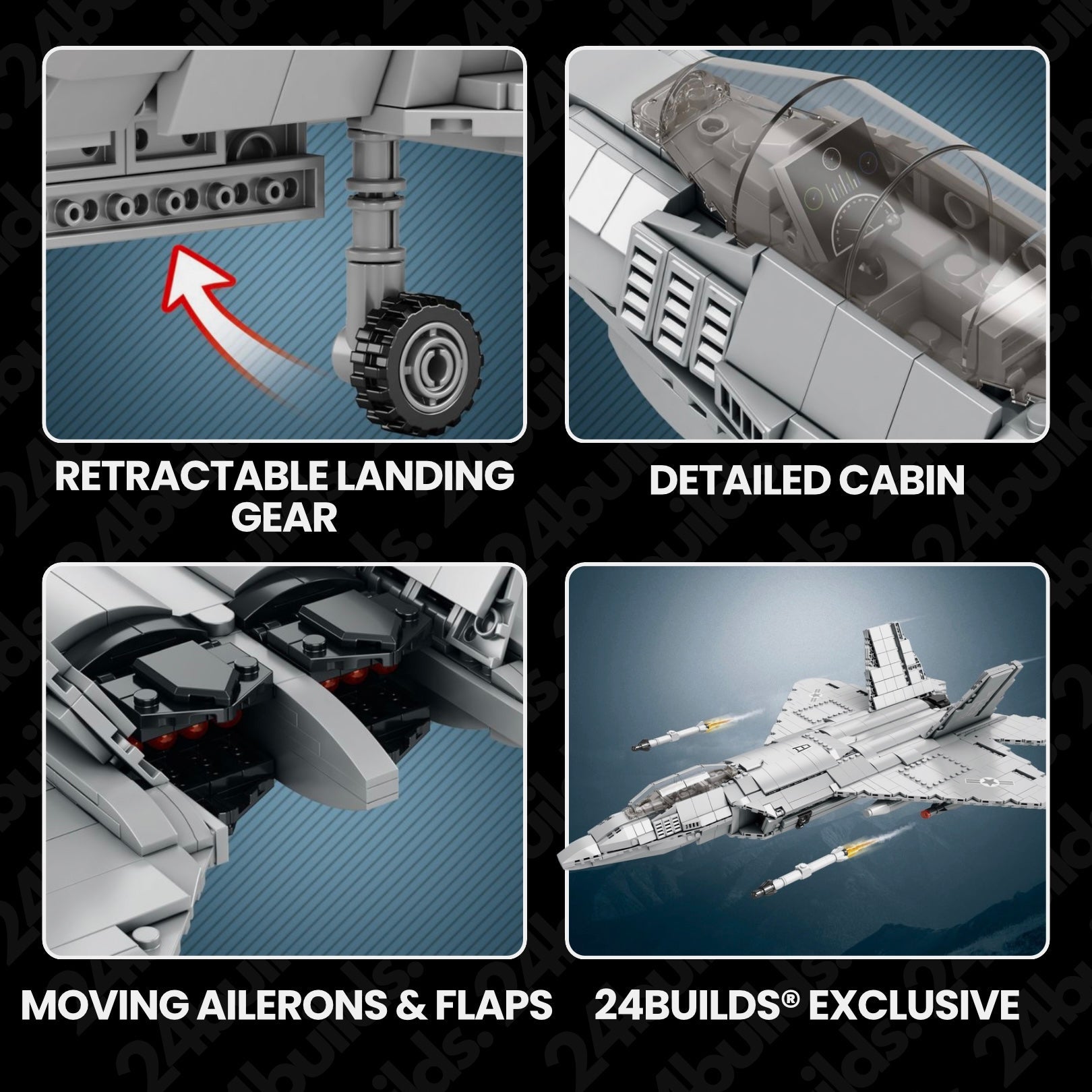 F-22 Raptor Model Kit | 1836 Pieces