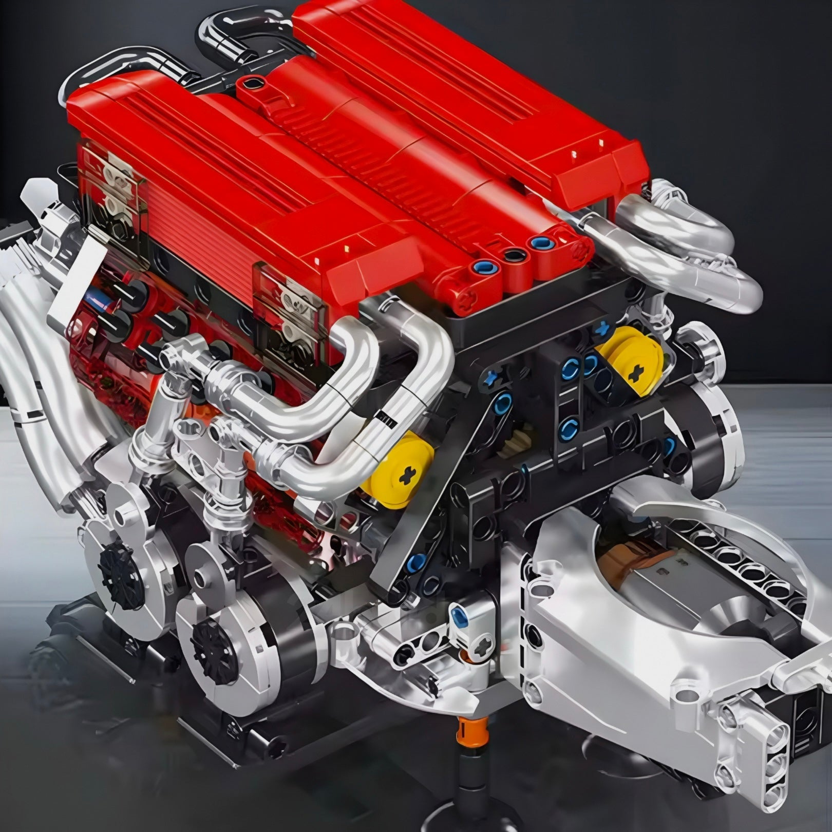 Motorized Red W16 Engine Set | 958 Pieces