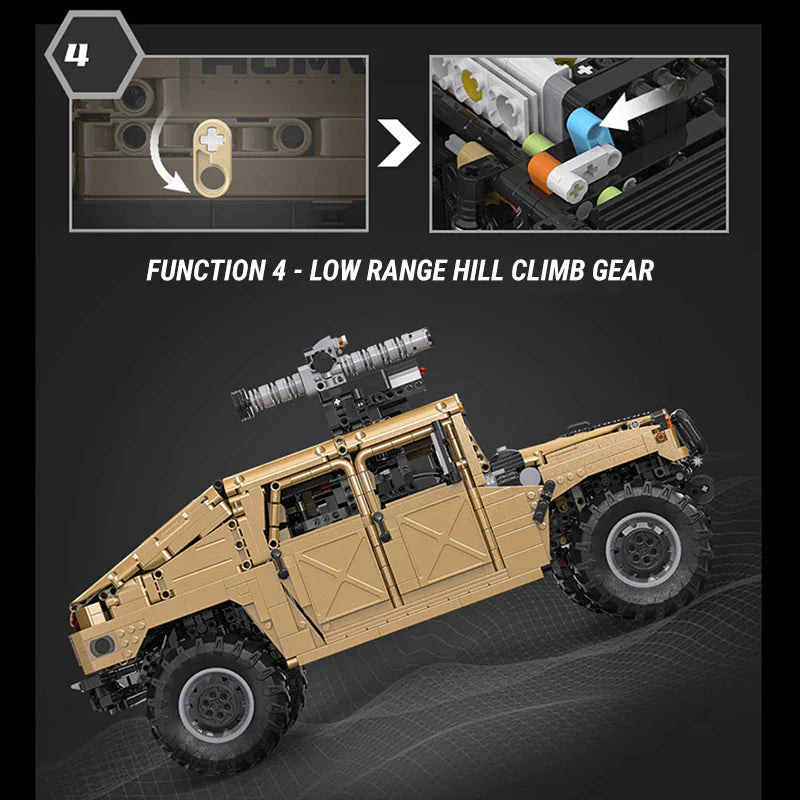3934-Piece Remote-Controlled Humvee
