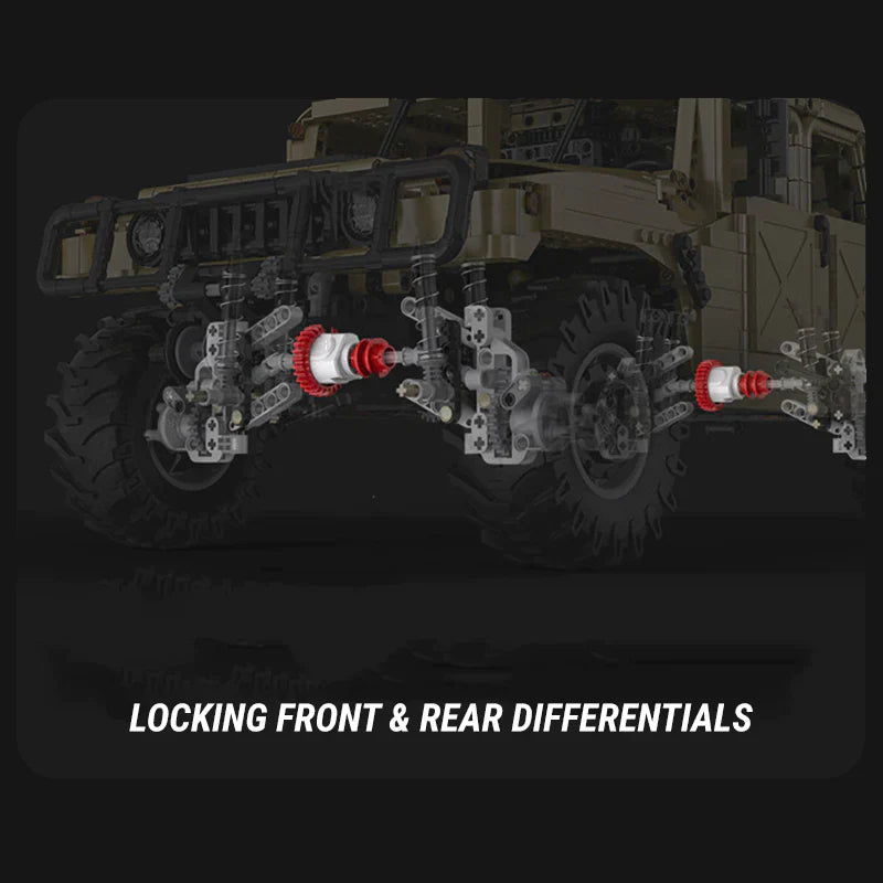 3934-Piece Remote-Controlled Humvee