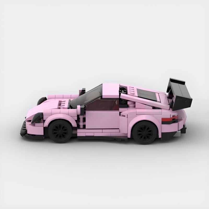 Porsche GT3 RS Pink | Building Blocks Toy