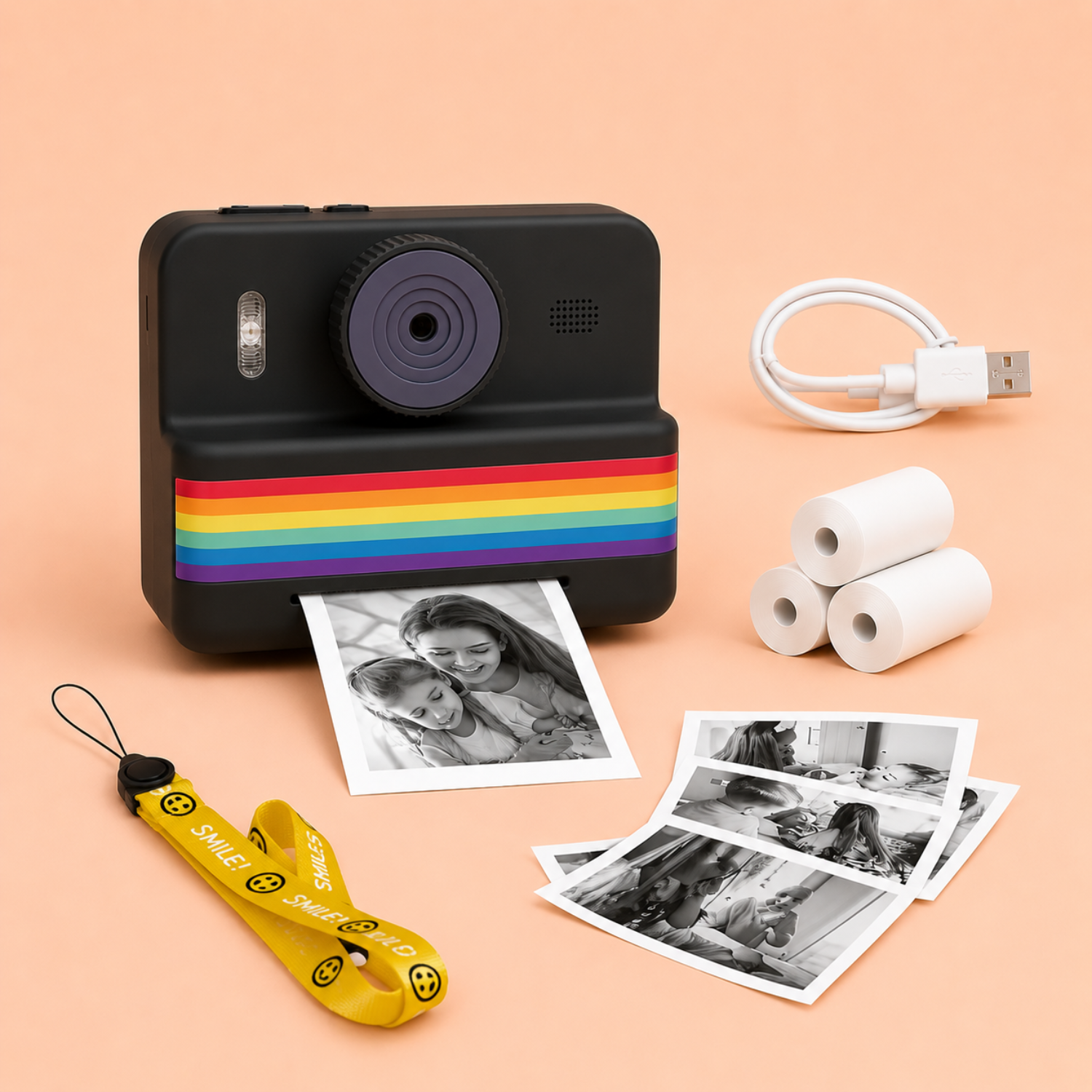 Kids Instant Print Camera with HD Video & Thermal Printer