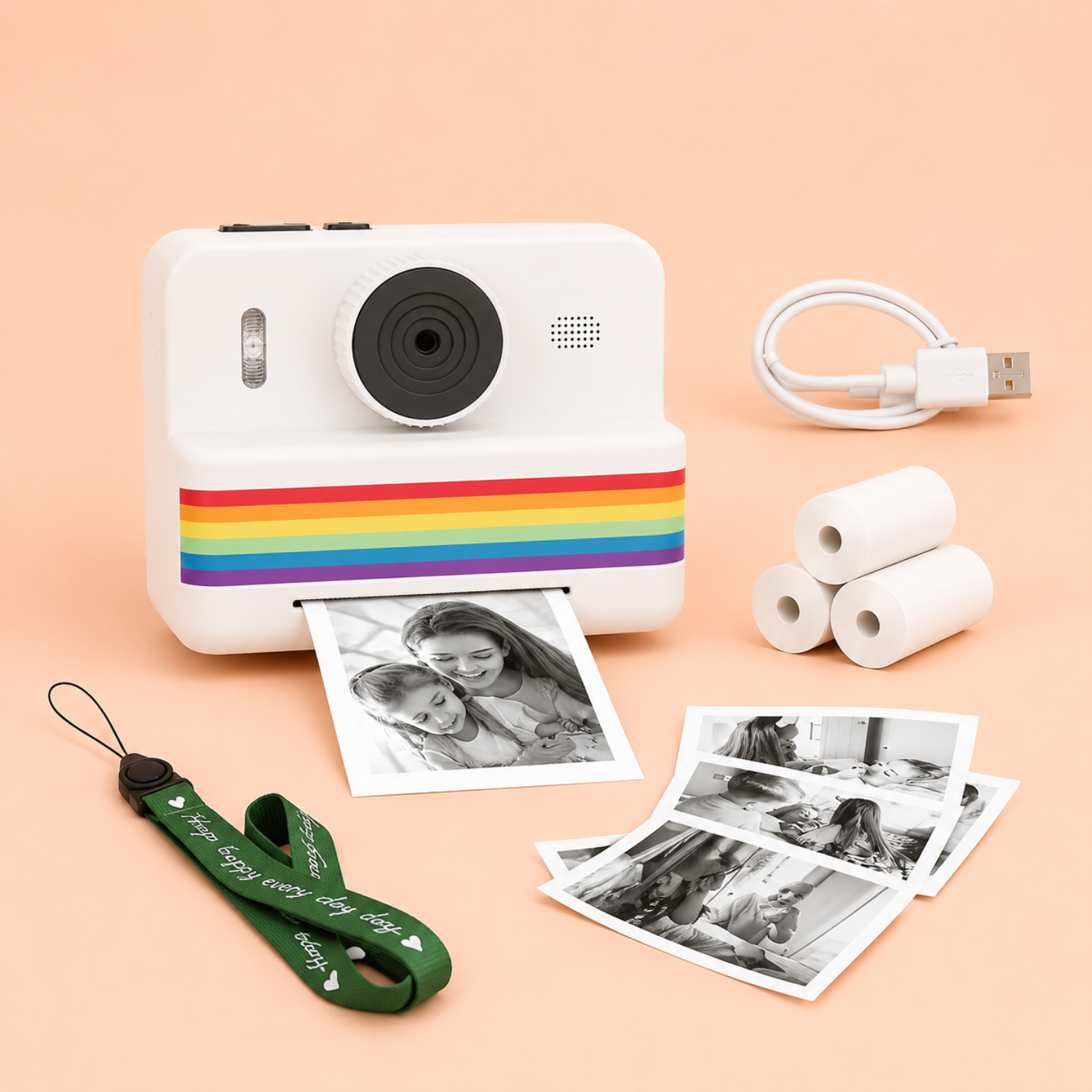 Kids Instant Print Camera with HD Video & Thermal Printer