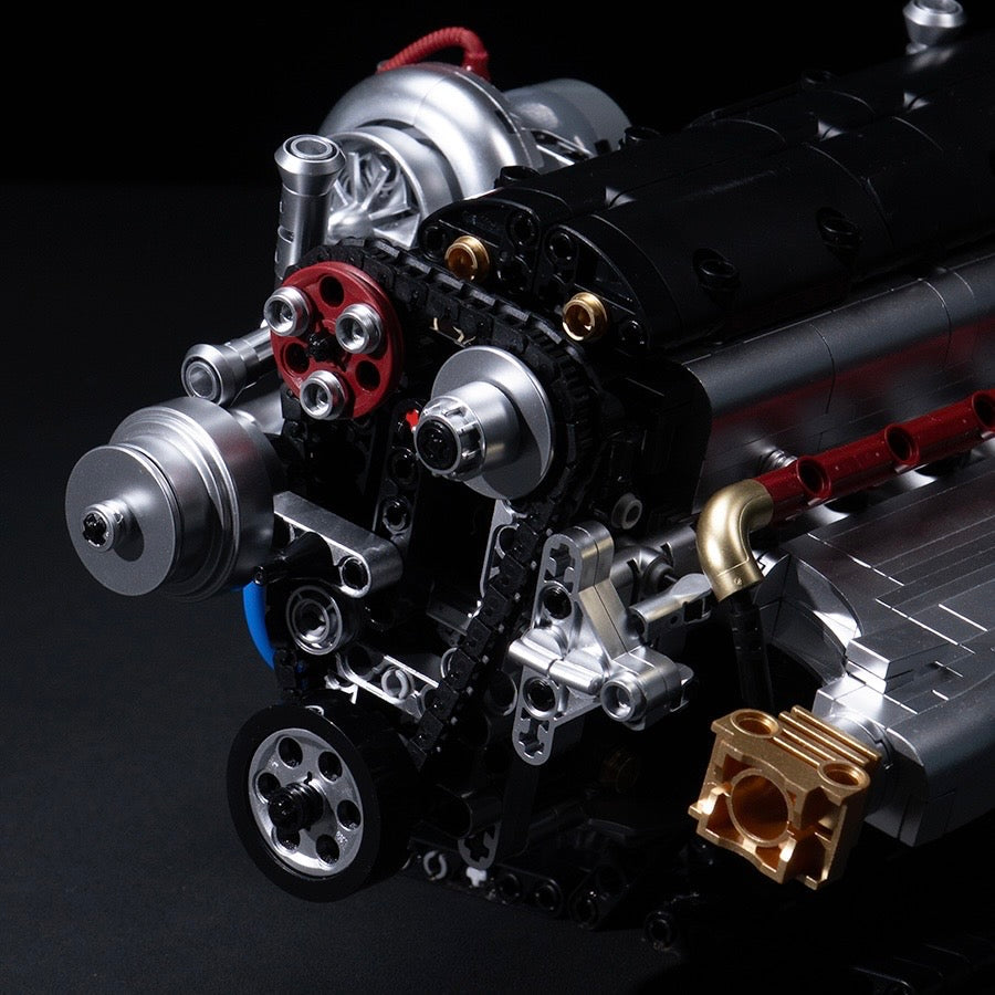Motorized 2JZ Engine Model | 1078 Pieces