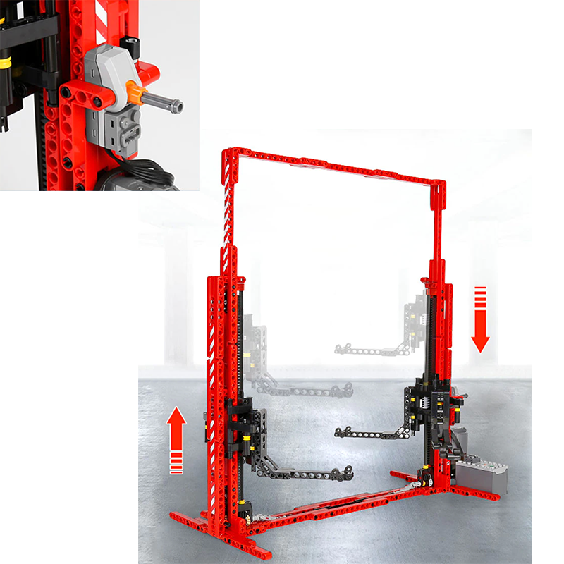 1:8 Scale Electric Car Lift - 536 Pieces