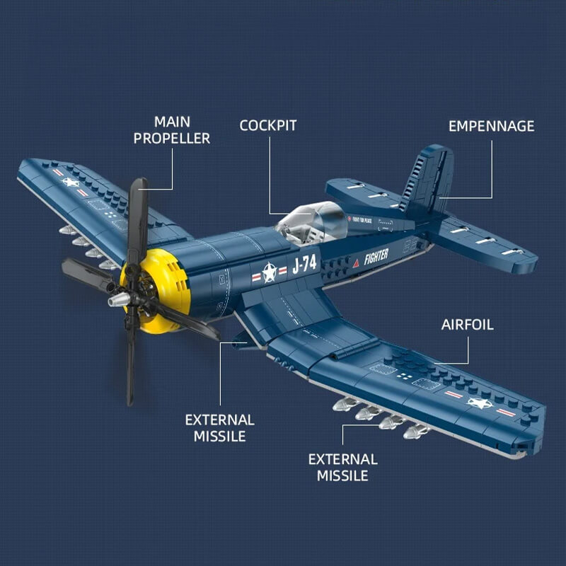 Vought F4U Corsair Model Kit - 766 Pieces
