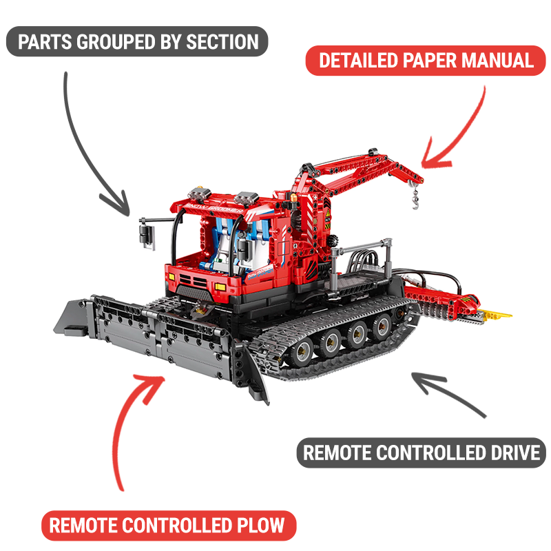 Remote-Controlled Snow Groomer - 1099 Pieces