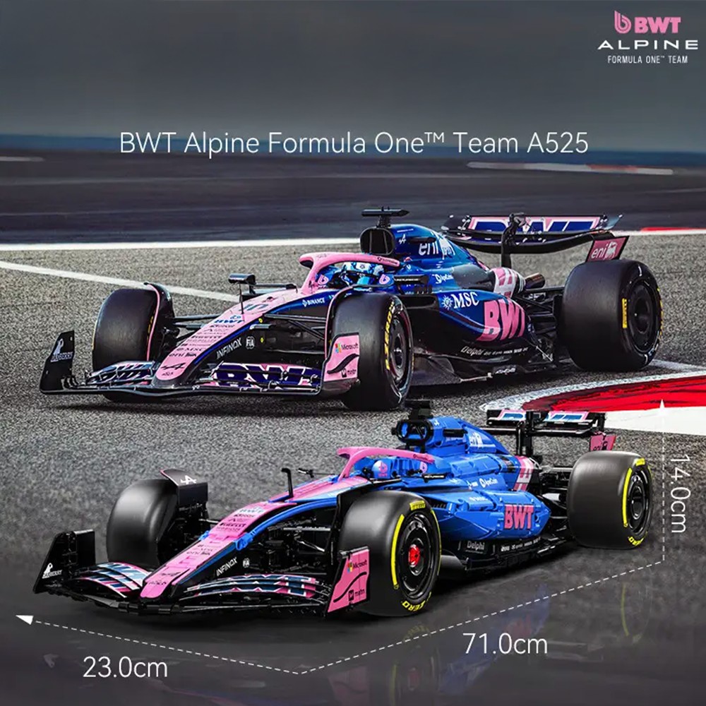 BWT Alpine Formula One Team Car Model - 2172 Pieces