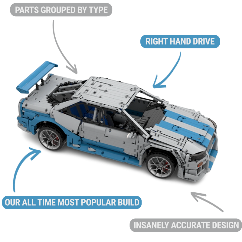 Ultimate Godzilla R34 Model - 3383 Pieces