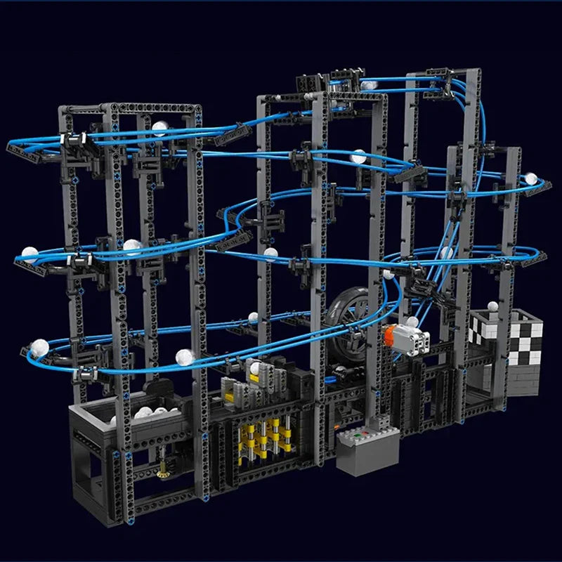 Motorized GBC Marble Run - MOC Building Kit - 2438 Pcs