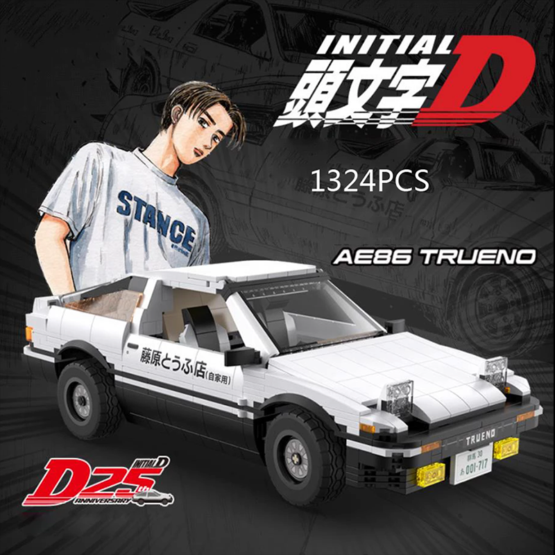 Remote-Controlled Initial D AE86 - 1233 Pieces