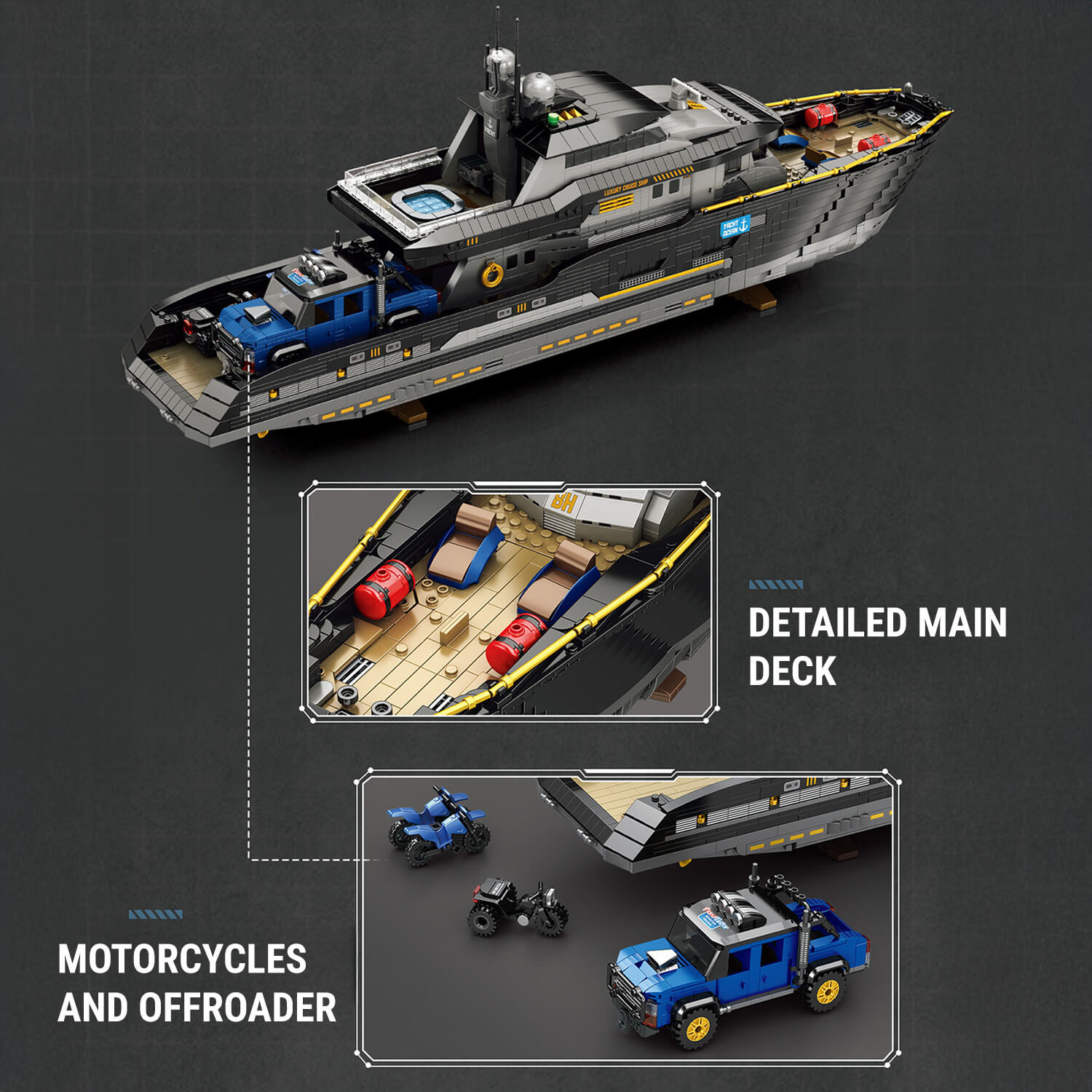 Ultimate Superyacht Building Set - 4420 Pieces