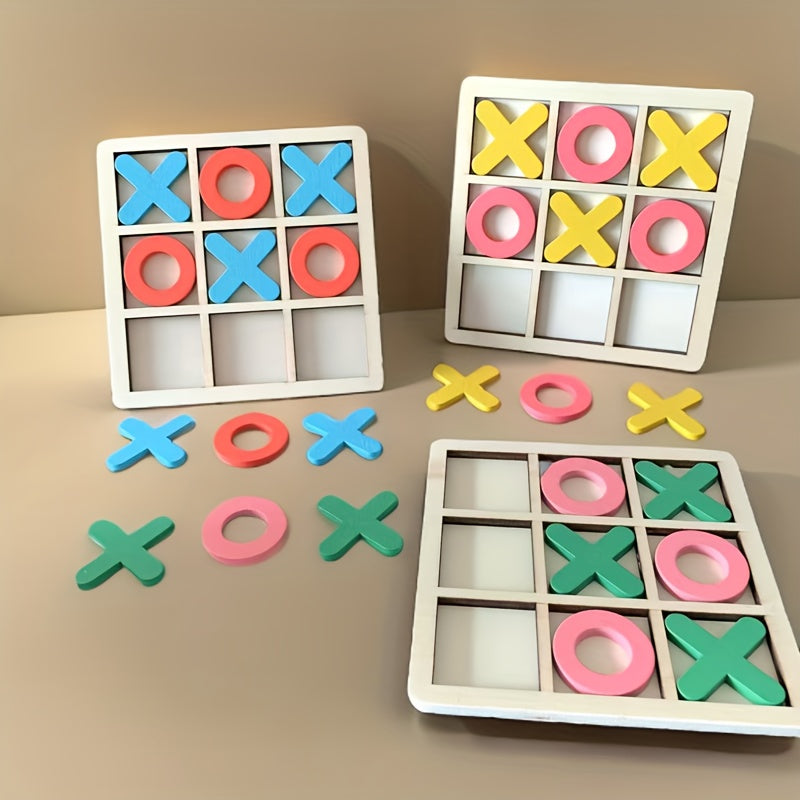 Wooden Tic Tac Toe – Classic Travel Game for Kids & Adults