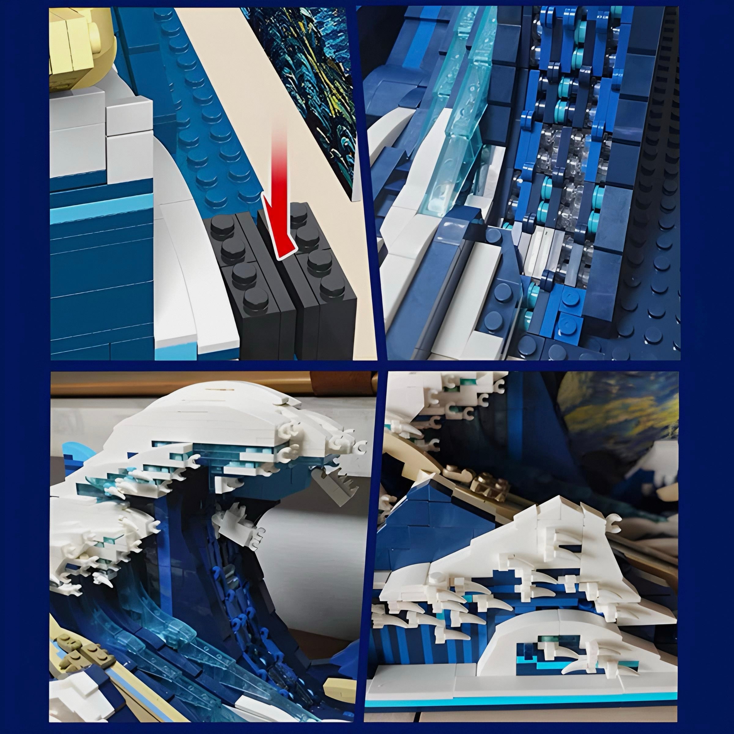 The Great Wave Of Kanawaga | 1832pcs