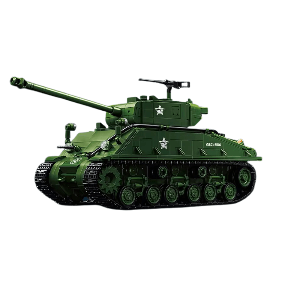 M4 Sherman Tank Model Kit - 1681 Pieces