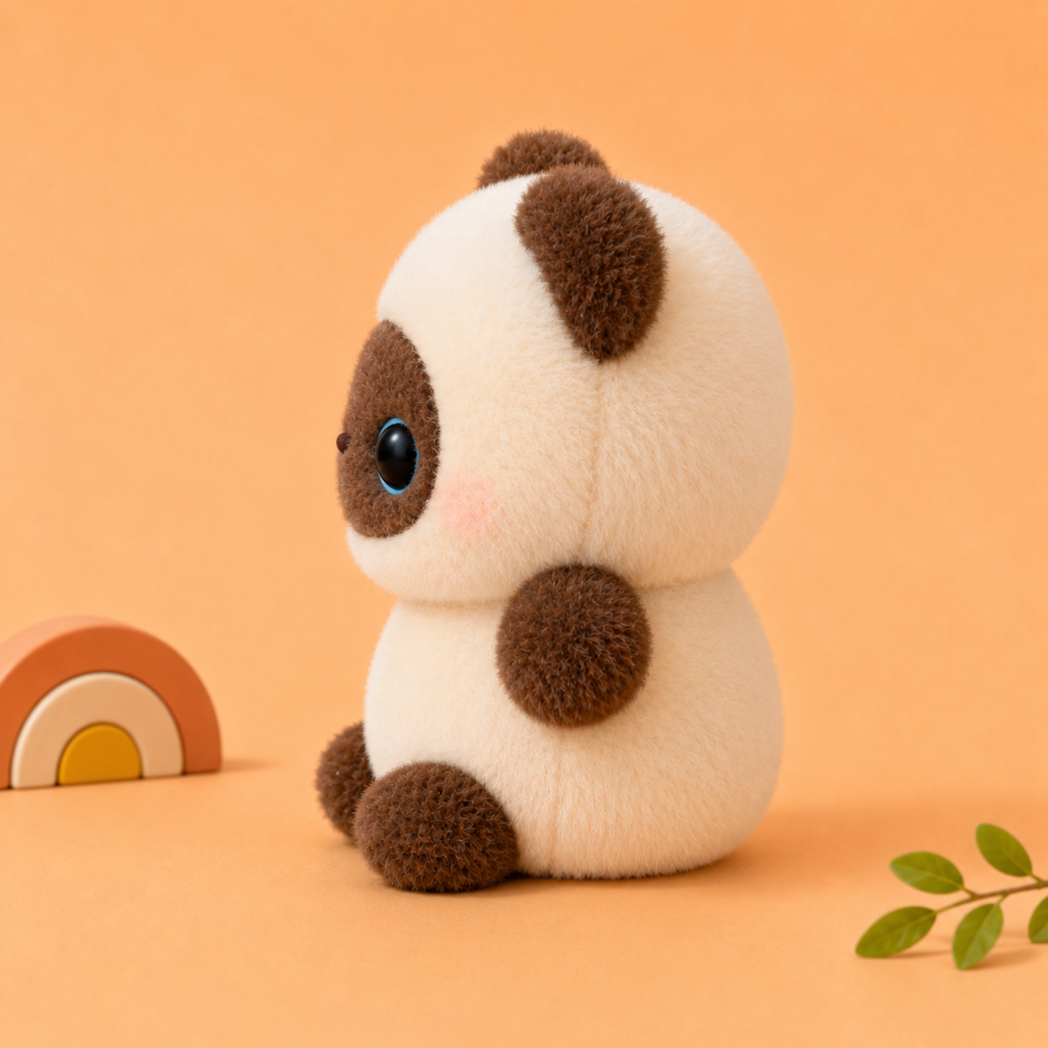 Mojibricks 15CM Kawaii Coco Cat Plushie – Soft Siamese-Style Cuddle Companion & Aesthetic Room Decor – Perfect Birthday or Christmas Gift for Kids