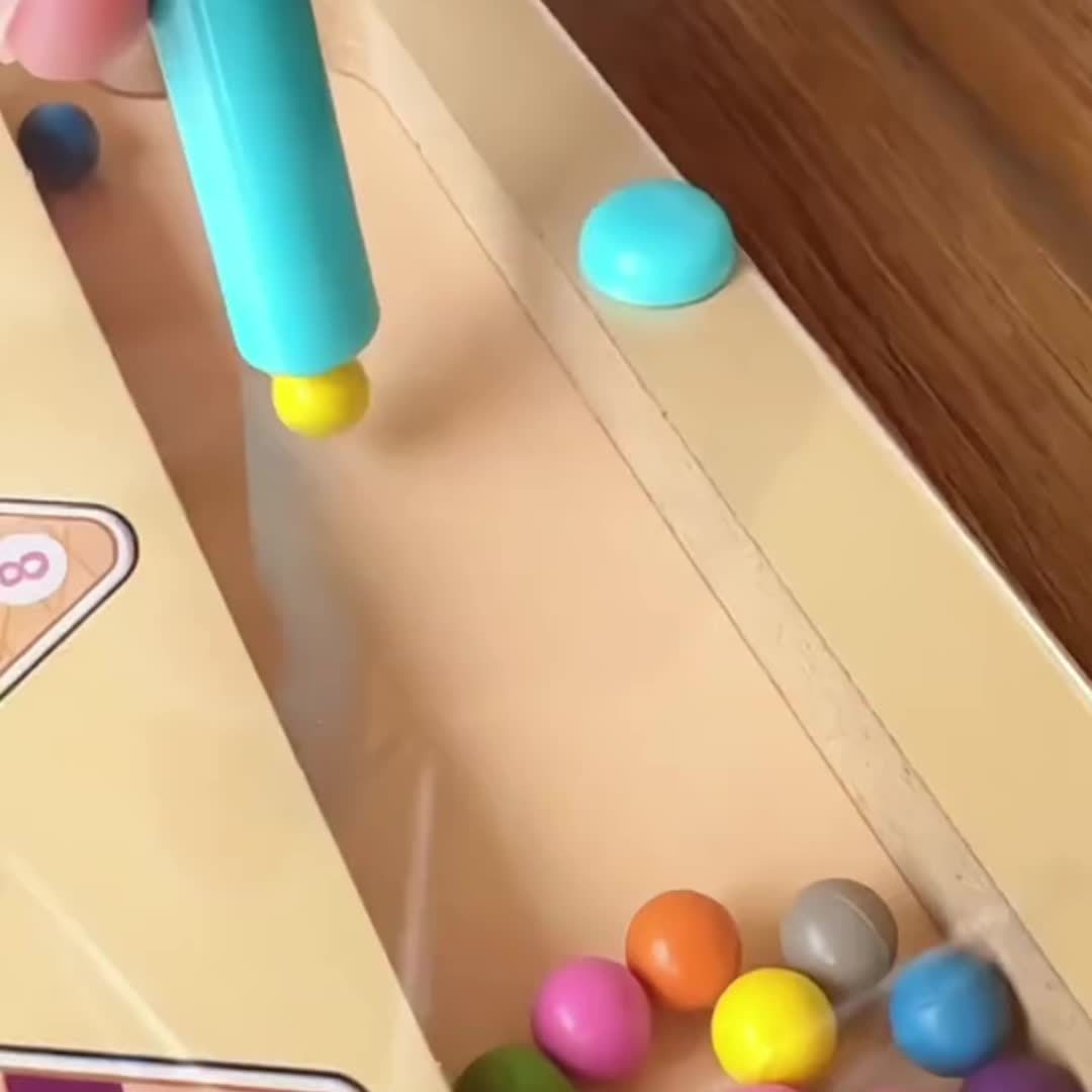 Magnetic Ice Cream Maze Puzzle – Educational Wooden Toy for Kids Age 3+, Color Matching & Motor Skills Game
