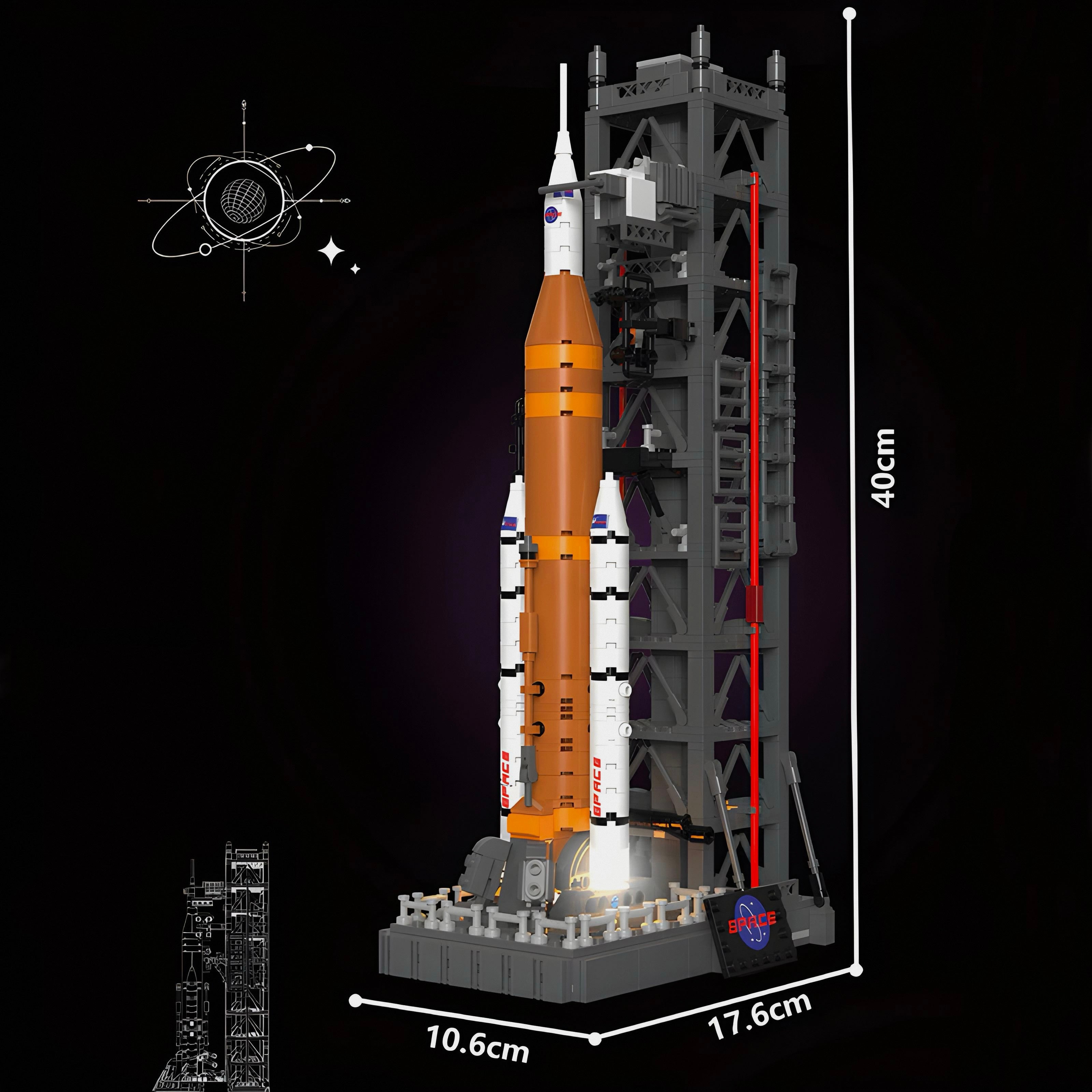 Moon Landing: SLS Space Launch System Set | 908 Pieces