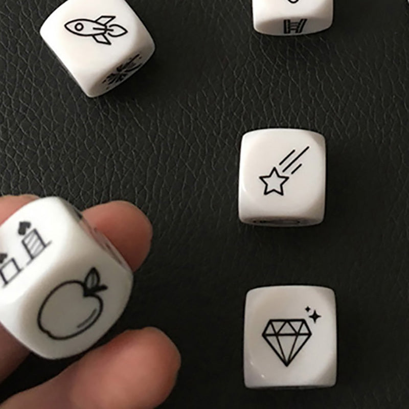 9-Piece Story Dice Set with Pouch – Educational Storytelling Toy for Kids, Classrooms & Family Game Nights
