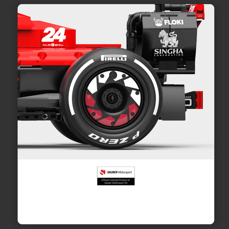 Official 2022 Alfa Romeo F1 Race Car Model - 2305 Pieces