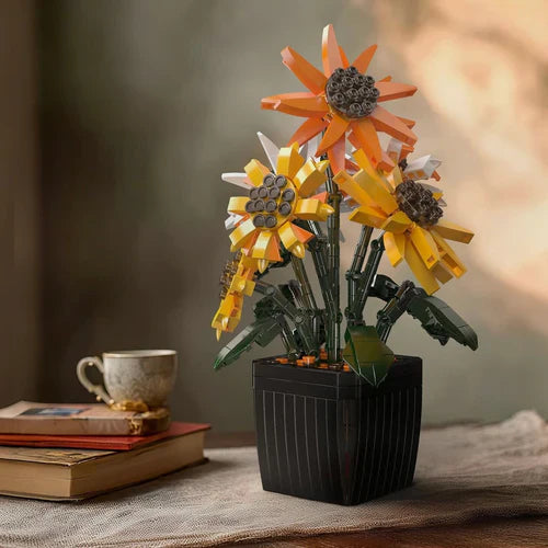 Sunflower Blossom Pot | 858 Pieces