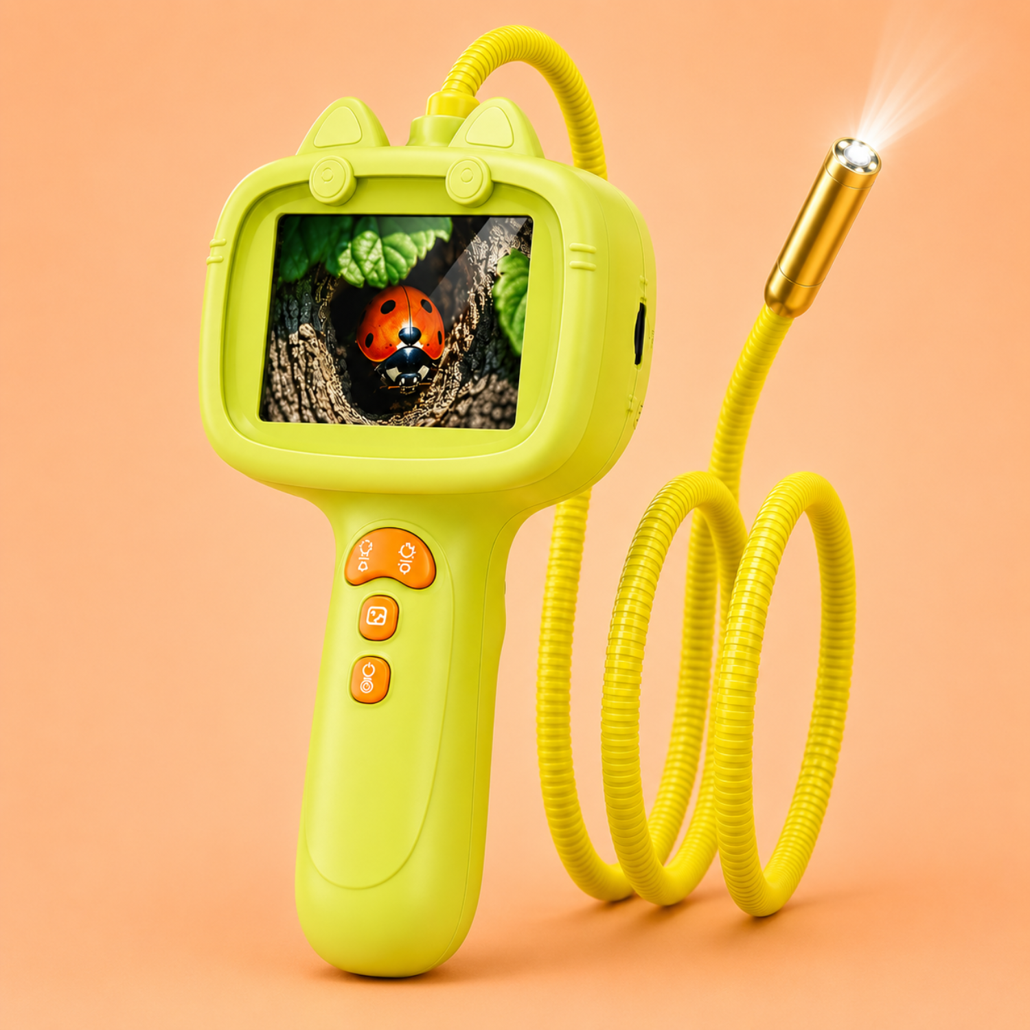 Kids Digital Microscope Camera – Handheld Explorer Camera for Nature Discovery – Portable Pocket Magnifier & STEM Learning Toy – Educational Science Gift for Ages 4+