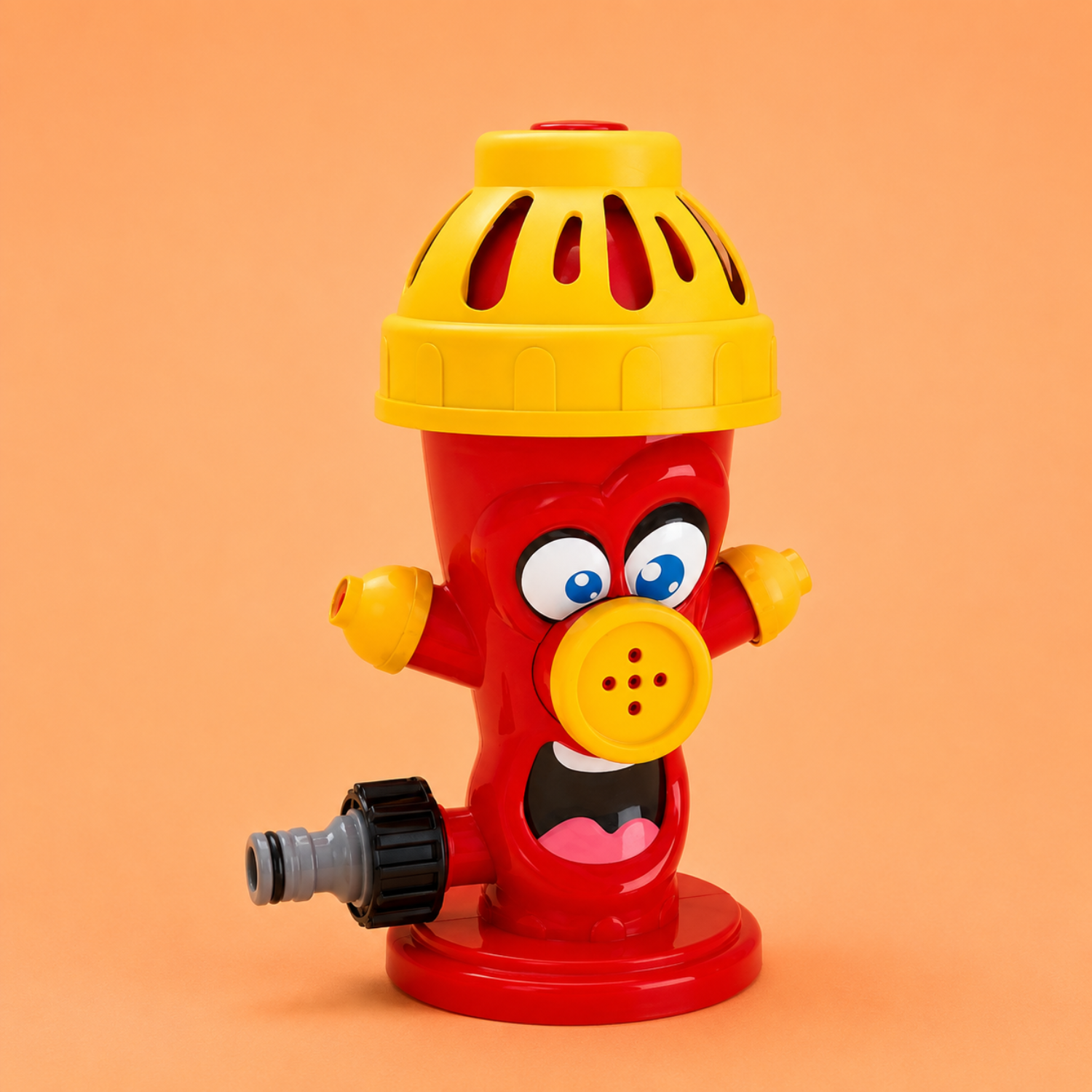 Fire Hydrant Faucet Sprinkler – Rotating Water Jet Irrigation Toy – Automatic Hose Connection Spray for Yard & Garden – Outdoor Water Play Toy for Kids Ages 3+