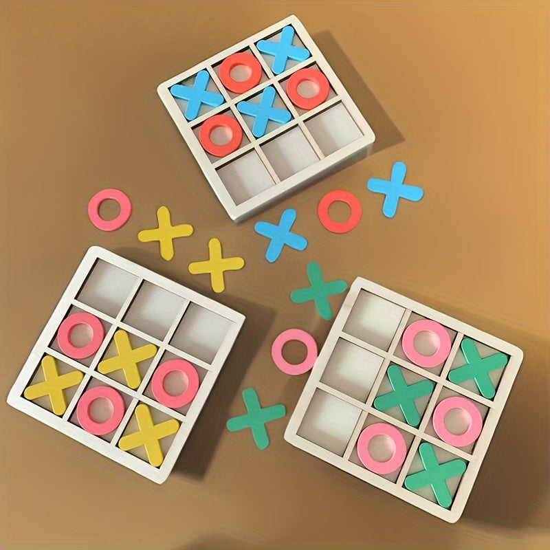 Wooden Tic Tac Toe – Classic Travel Game for Kids & Adults