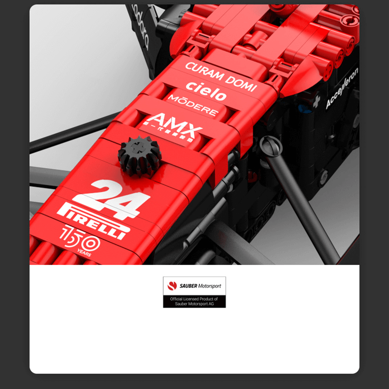 Official 2022 Alfa Romeo F1 Race Car Model - 2305 Pieces