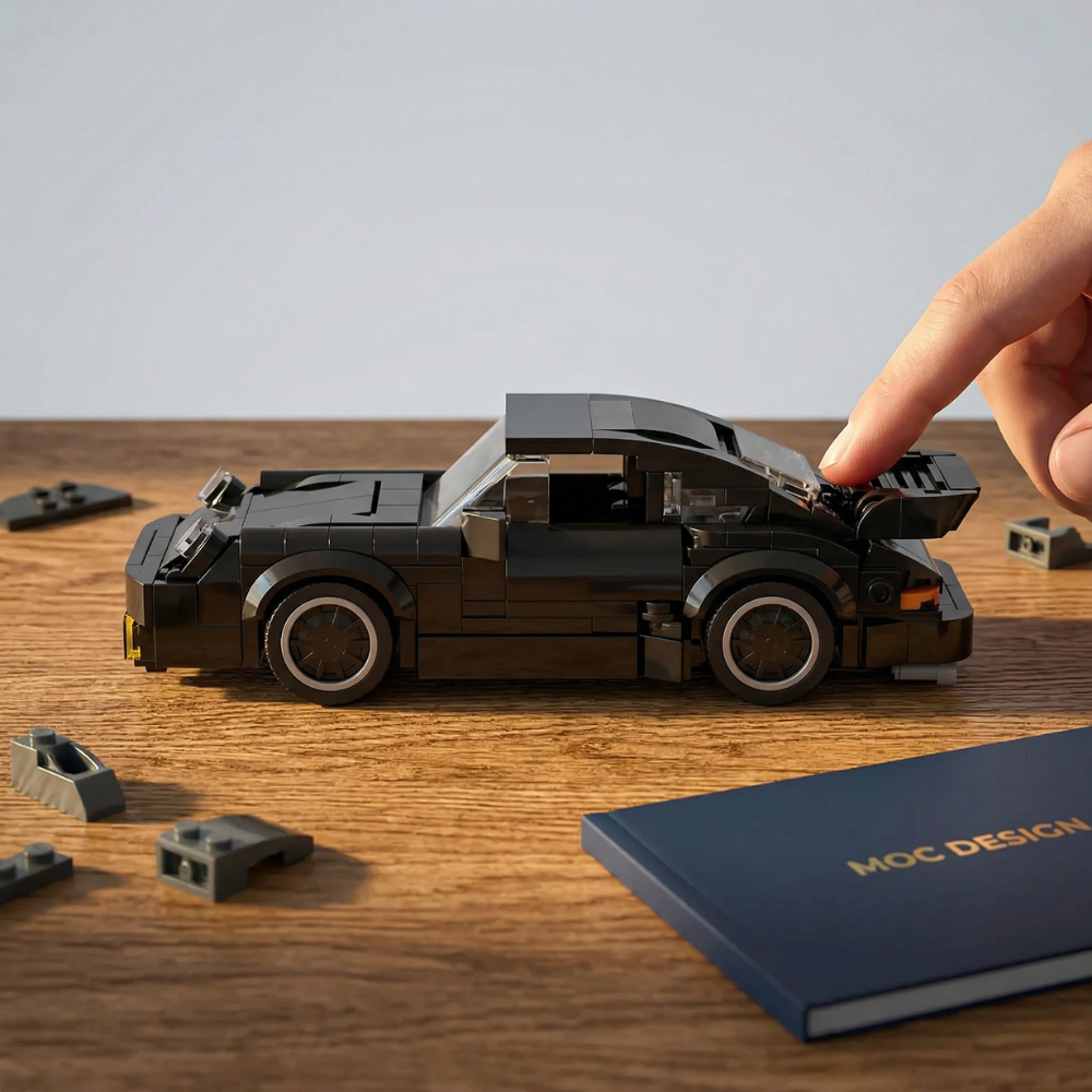 Porsche 911 Turbo Blackbird (Wangan Midnight) - Building Blocks Model Car Kit