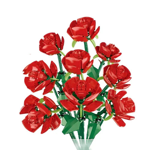 Nine Red Roses Bouquet | 568 Pieces
