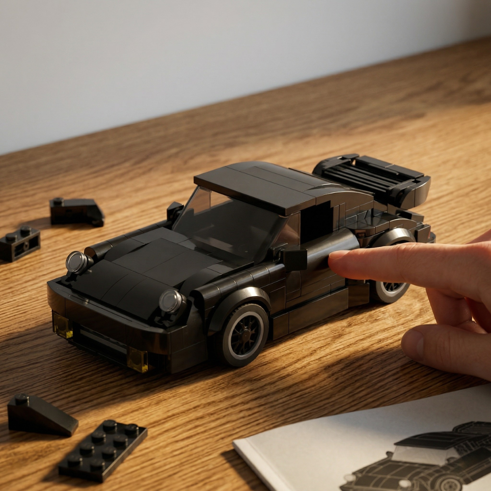 Porsche 911 Turbo Blackbird (Wangan Midnight) - Building Blocks Model Car Kit