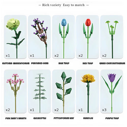 999-Piece Flower Bouquet