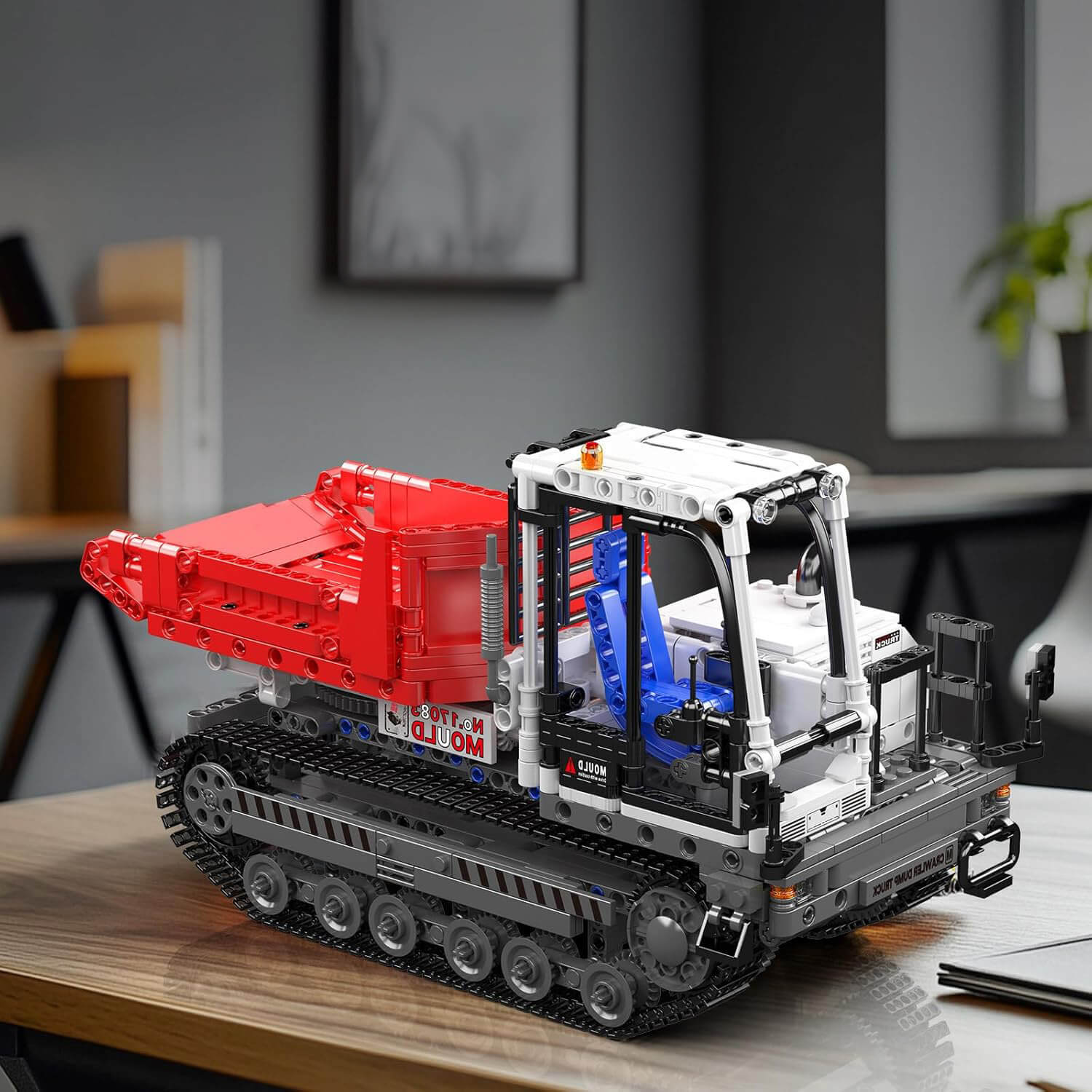 1104-Piece Remote-Controlled Crawler Dump Truck