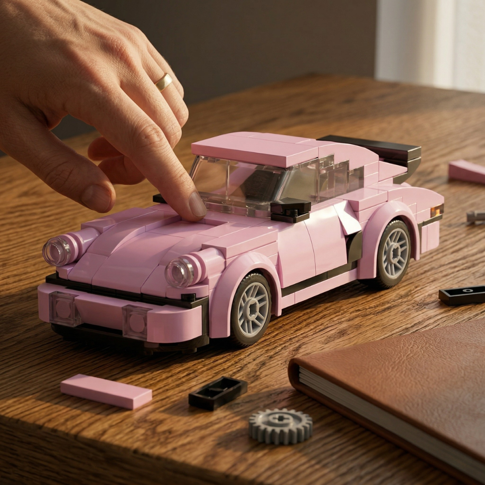 Porsche 911 | Classic Pink Edition - MOC Building Kit