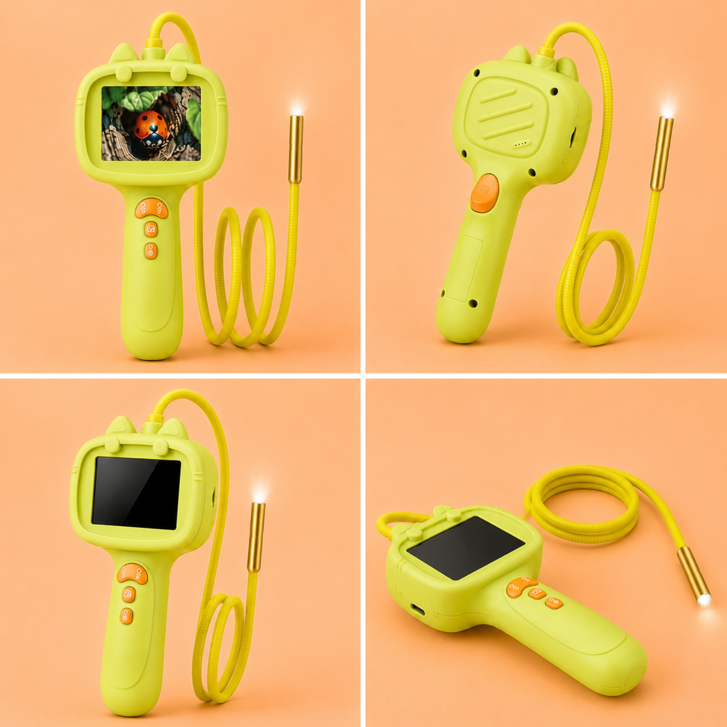 Kids Digital Microscope Camera – Handheld Explorer Camera for Nature Discovery – Portable Pocket Magnifier & STEM Learning Toy – Educational Science Gift for Ages 4+