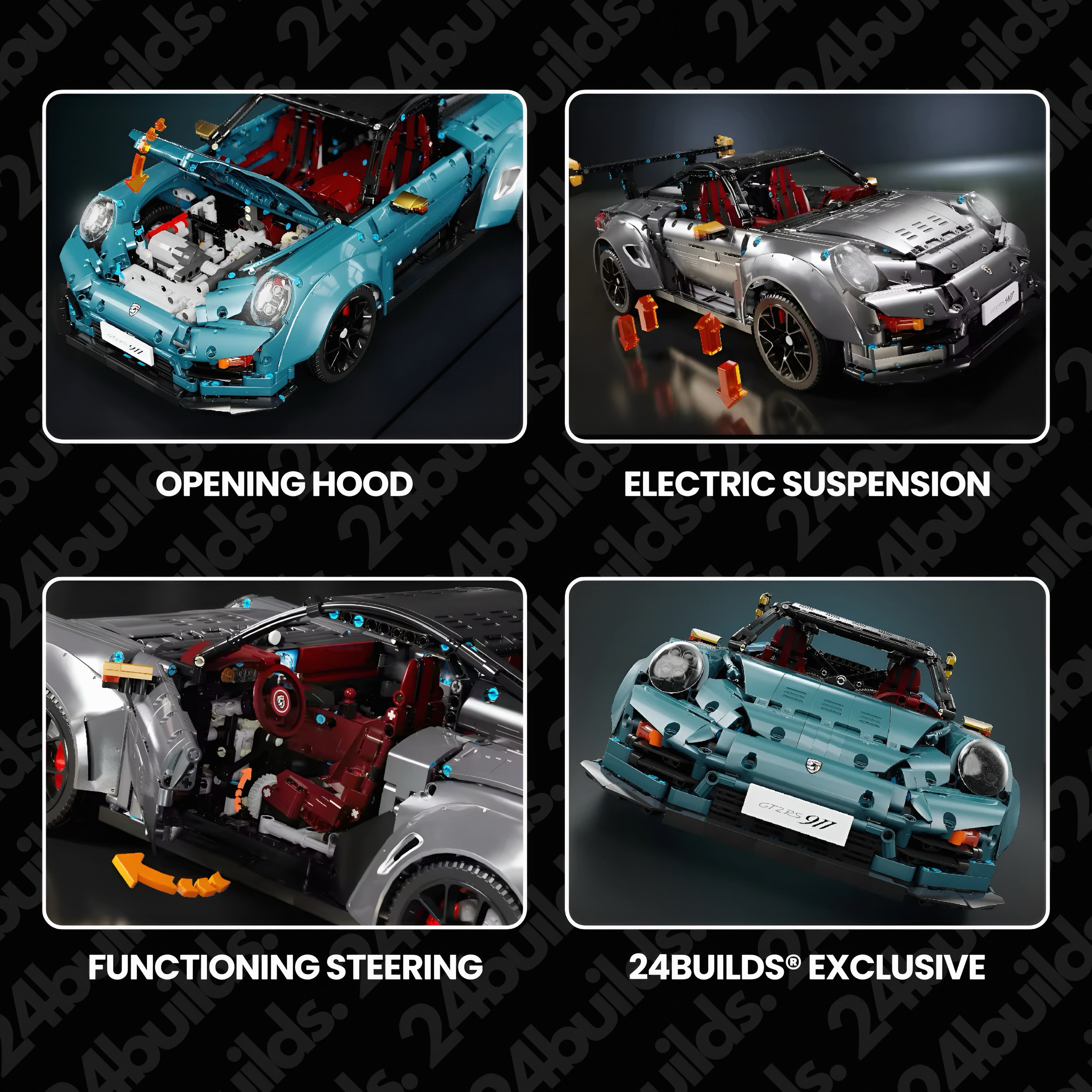 GT2 RS Remote Control Model - 3390 Pieces