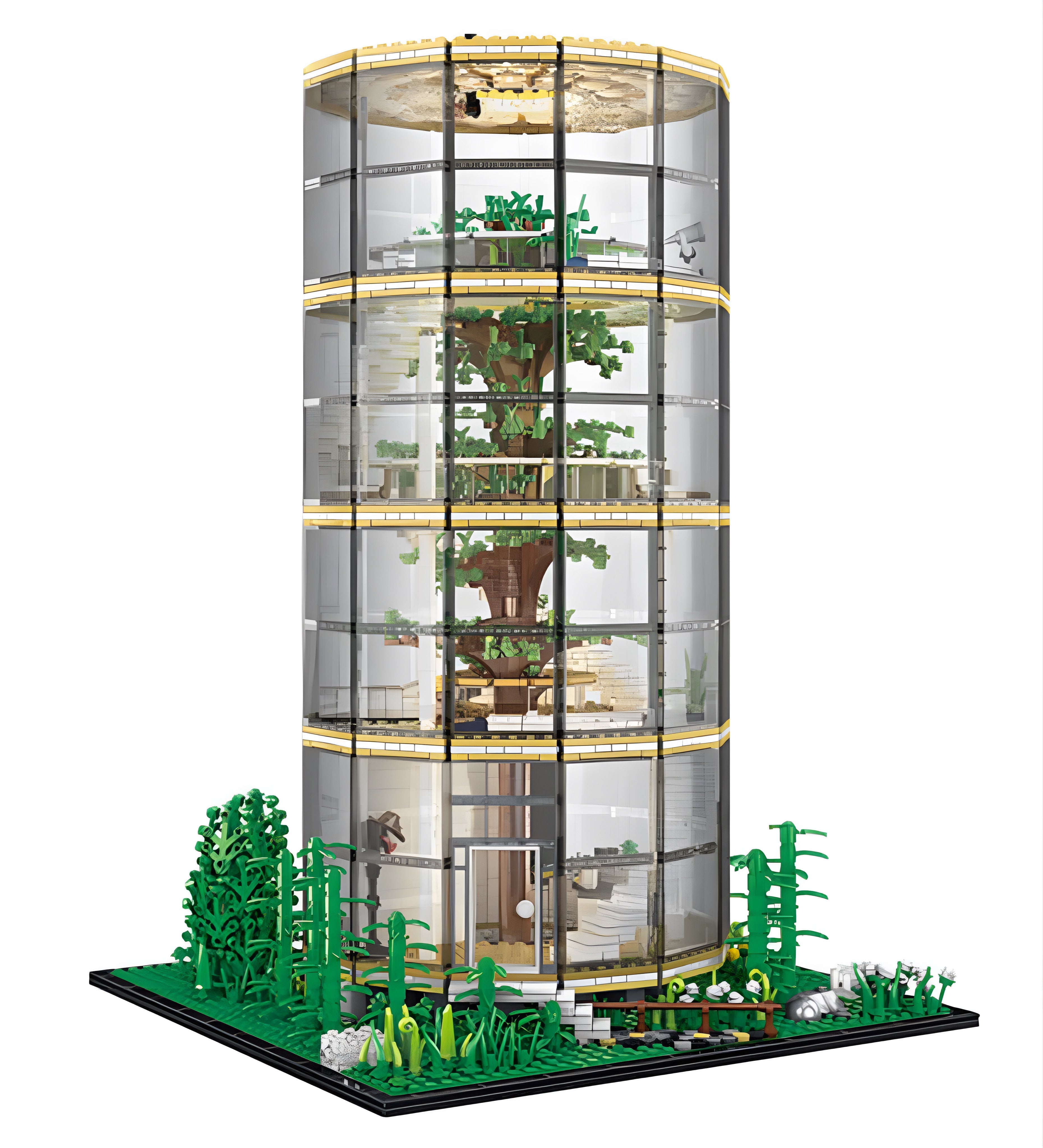 Glass Dome Tree House | 3495pcs
