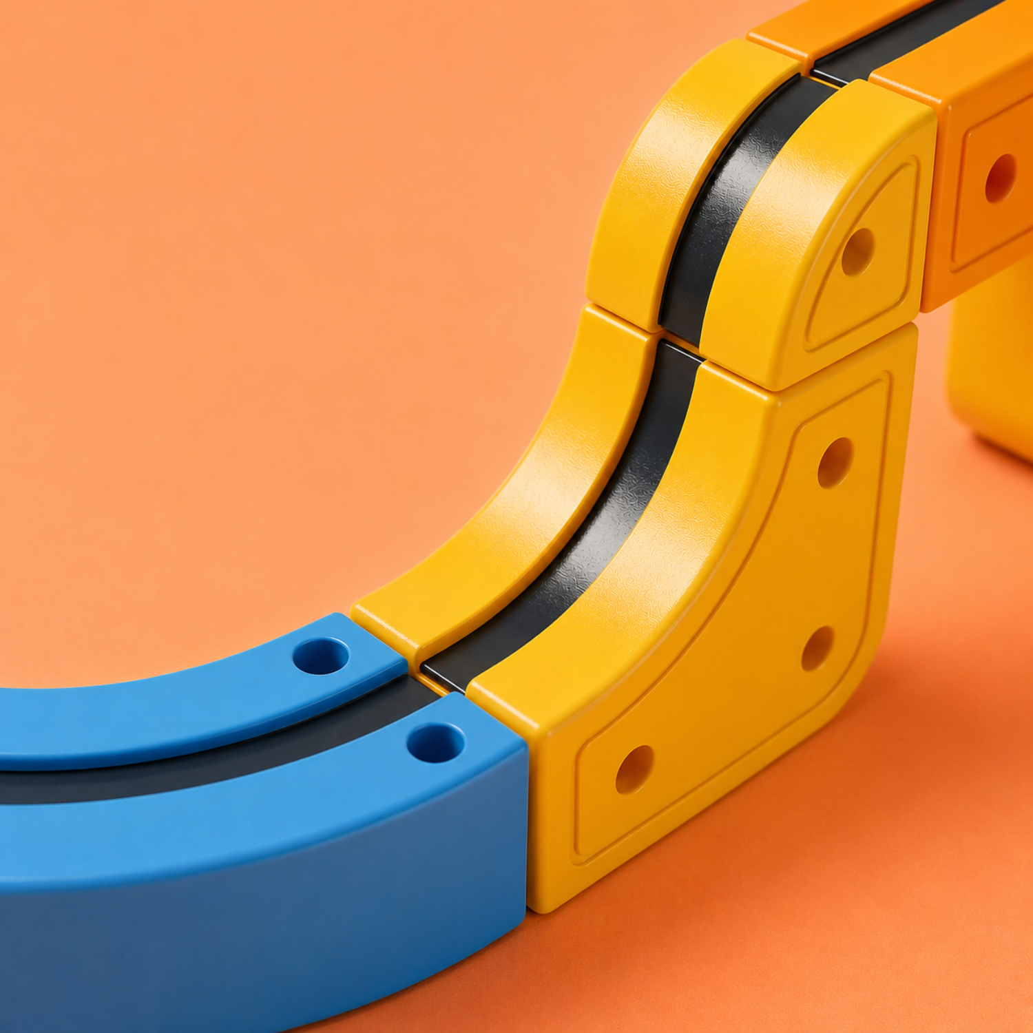 Infinity Racer Magnetic Train – Self-Driving Magnetic Track System – Creative STEM Building Toy – Durable 2-in-1 Train & Race Action – For Kids Ages 3+