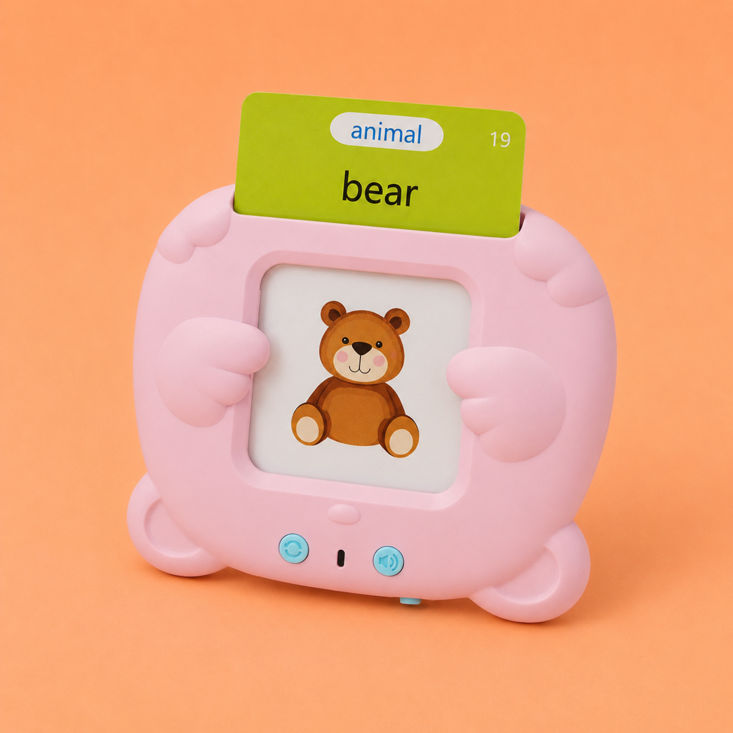 Kids Talking Flash Cards Reader – Interactive Electronic Learning Toy for Toddlers – Early Vocabulary & Speech Development – Screen-Free Educational Gift for Ages 2–5