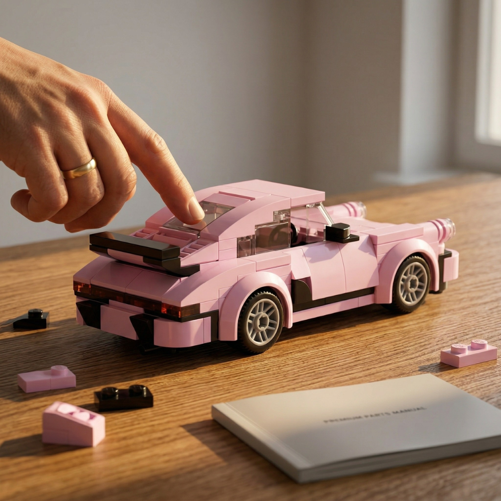 Porsche 911 | Classic Pink Edition - MOC Building Kit