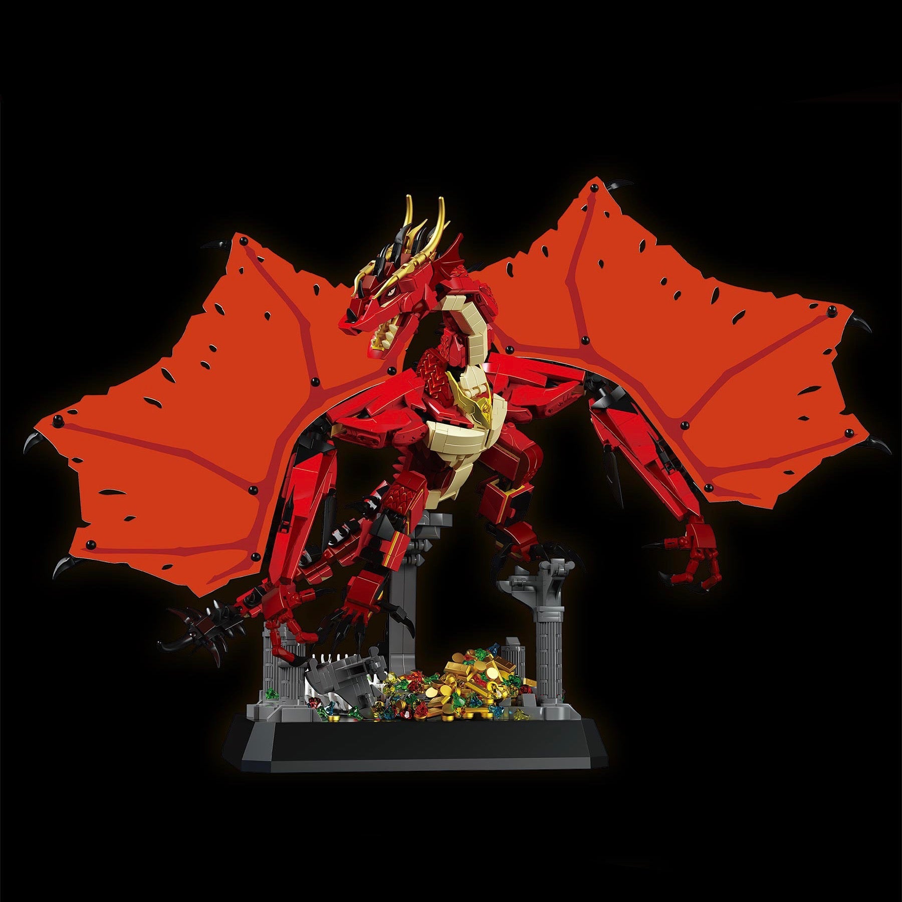 Inferno Dragon Set - MOC Building Kit - 1738 Pcs