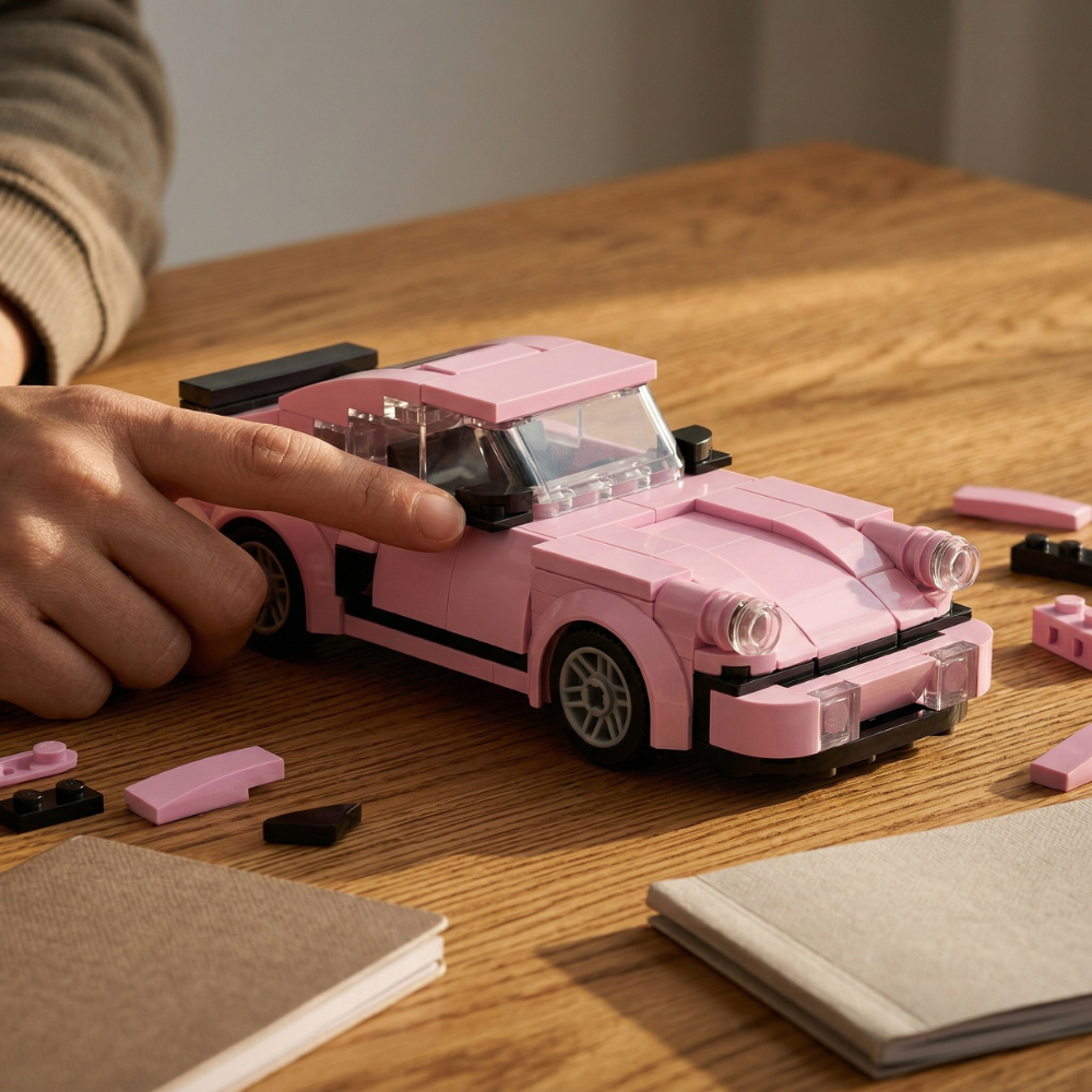 Porsche 911 | Classic Pink Edition - MOC Building Kit