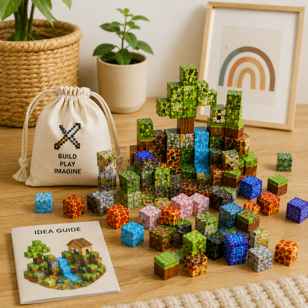 Magnetic Building Blocks for Kids - 100pcs Educational Magnet Tiles - STEM Toy for Ages 3+ - Durable ABS