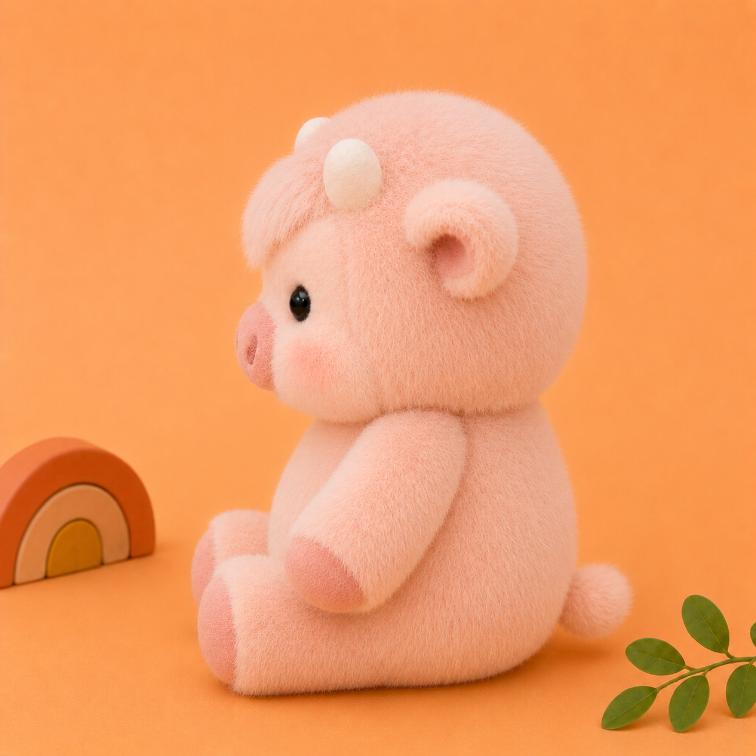 Mojibricks 45CM Cleo the Mauve Calf Plush Toy – Giant Ultra-Soft Cloud-Touch Stuffed Animal – Large Cuddle Companion for Ages 4+