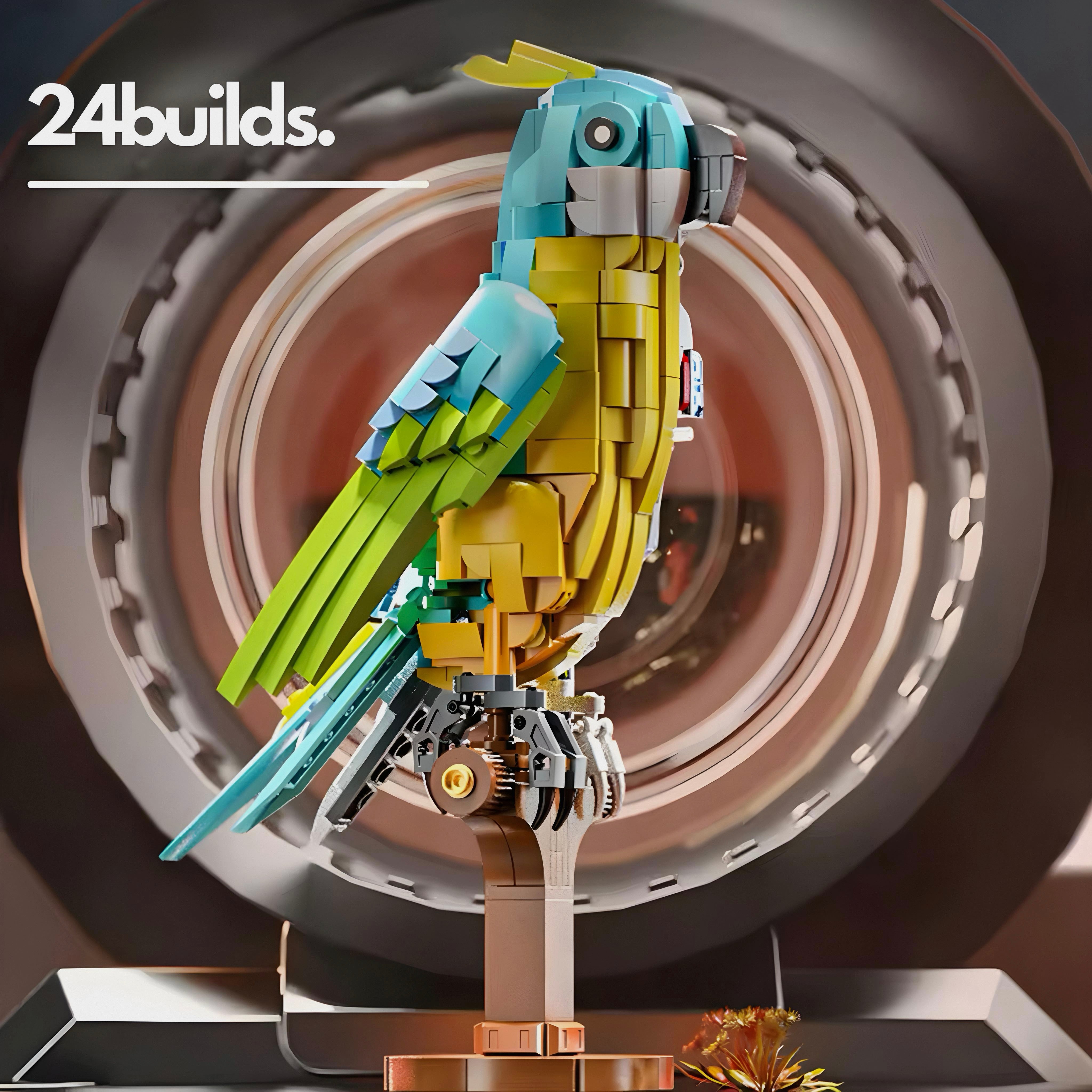 Mechanical Parrot Building Set | 692 Pieces