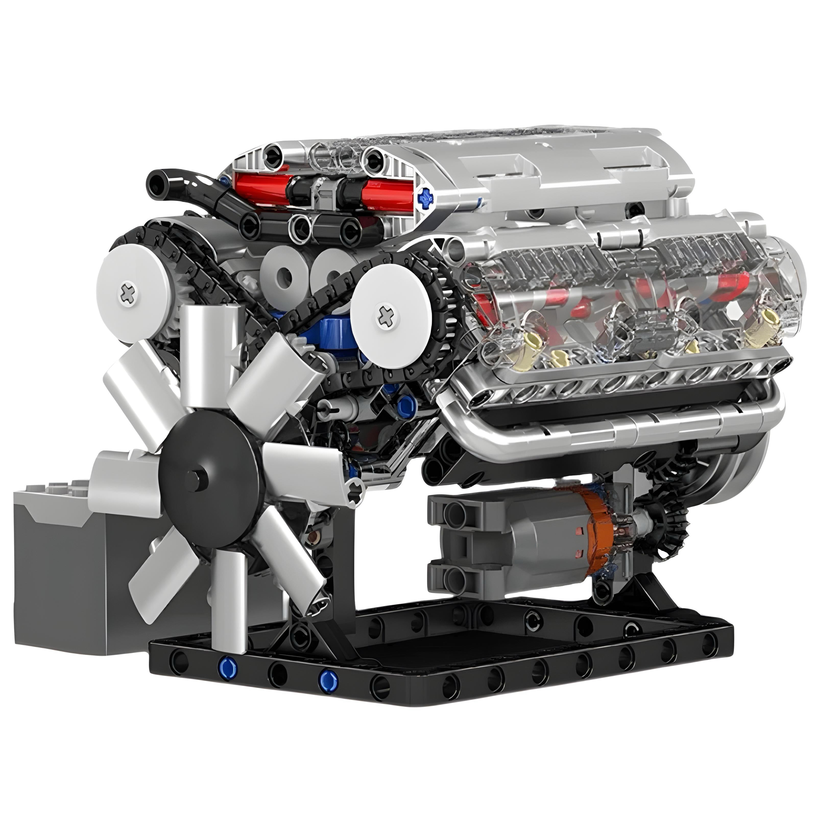 Motorized V8 Engine Kit | 534 Pieces