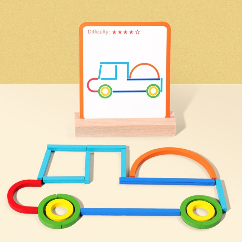 Creative Sticks Educational Toy – Fine Motor Skill & Shape Recognition Game for Toddlers and Preschool Kids