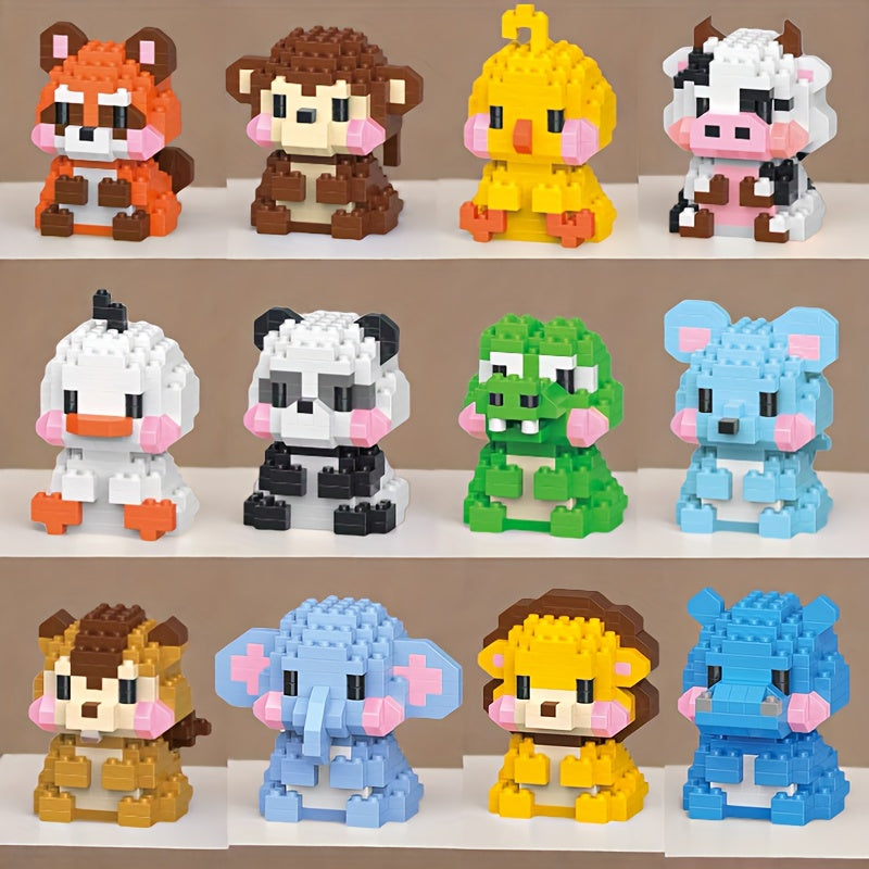 Animal Building Blocks – 12 Pieces