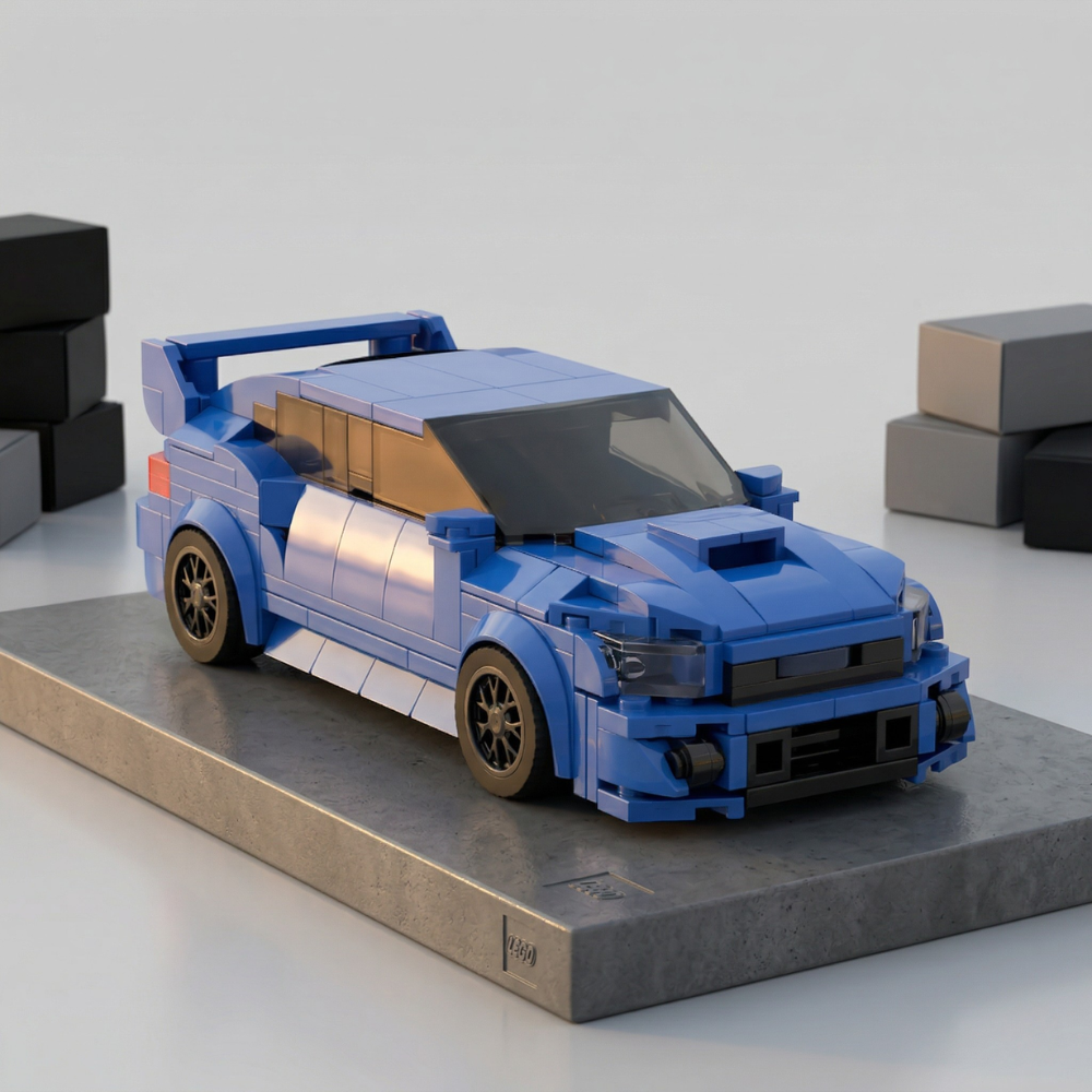 Subaru WRX STI World Rally Blue - MOC Building Kit